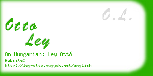 otto ley business card